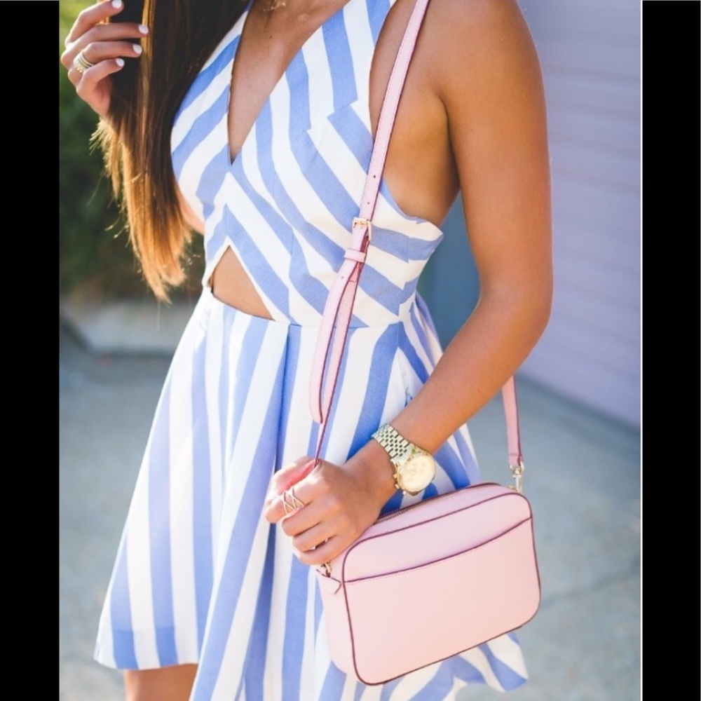 Lovers + Friends Honor Striped Cut-Out Dress